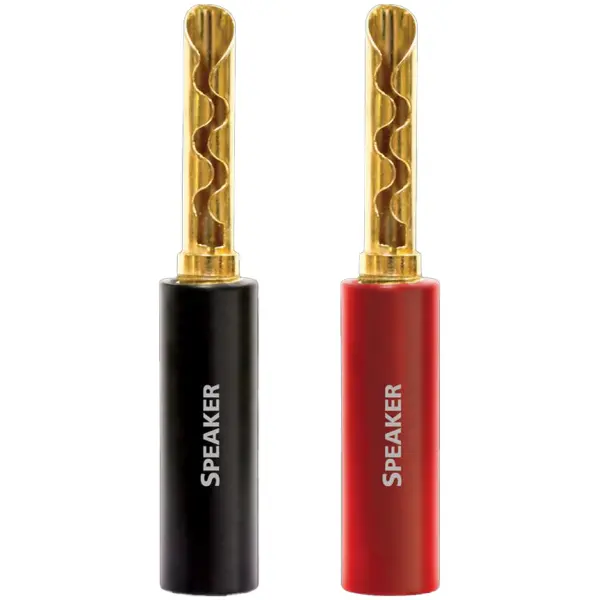 Audioquest Suregrip 100 Gold banana kopie Audioquest Suregrip 100 BFA Banaanpluggen / Spades
