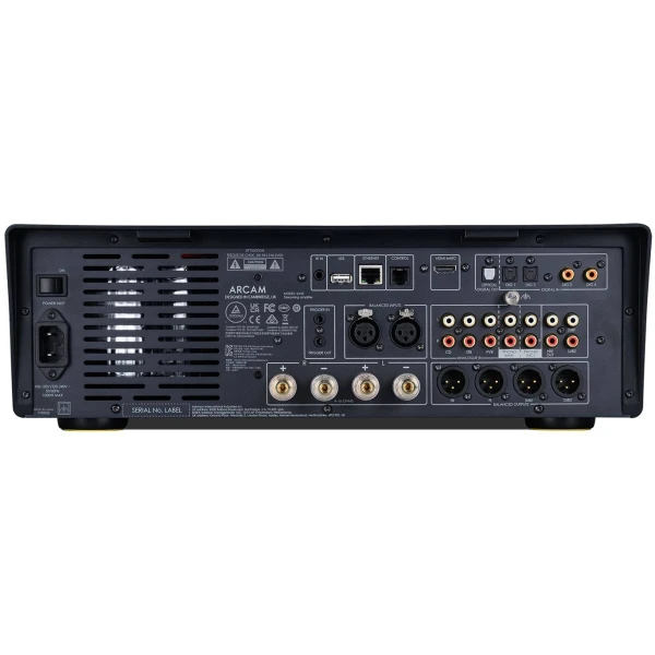 Arcam Sa45 back ARCAM SA45 Geïntegreerde versterker / streamer
