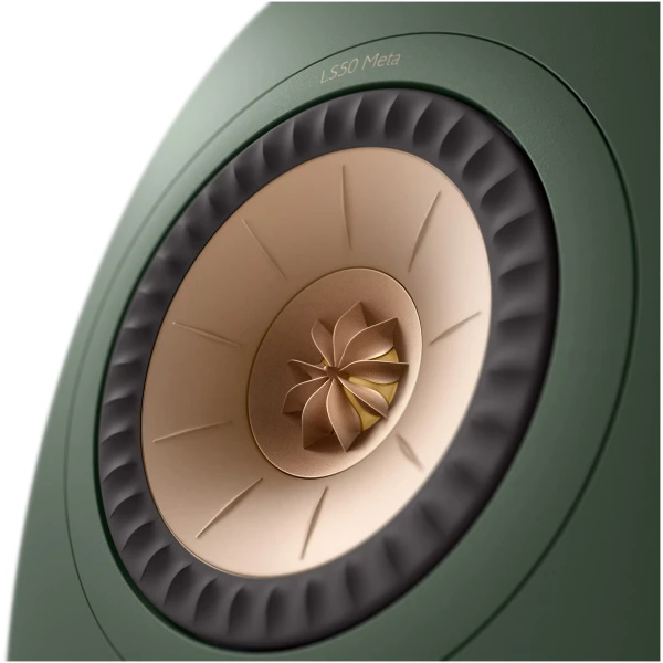 LS50Meta_Moss Green_Details_UniQ KEF LS50 Wireless II Actieve Boekenkast luidspreker