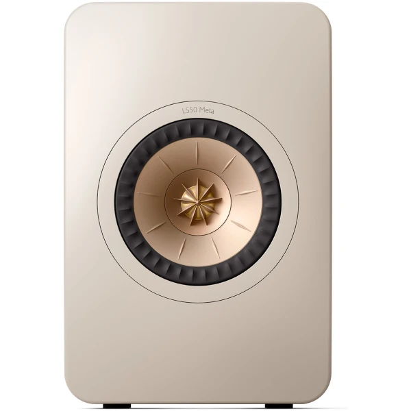 LS50Meta_Sand Shell_Single_Front KEF LS50 Wireless II Actieve Boekenkast luidspreker
