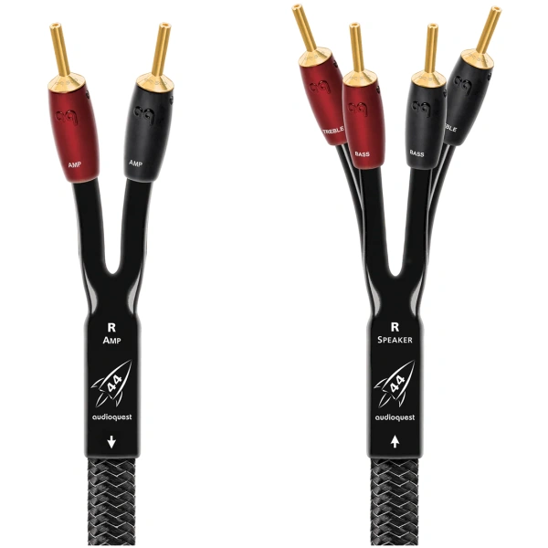 audioquest rocket 44 single biwire goud banaan