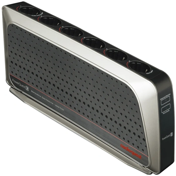 audioquest-powerquest-2-pq2eu-schuko-europe-755524 PowerQuest 2 6-Outlet Power Conditioner & Overspanningsbeveiliging